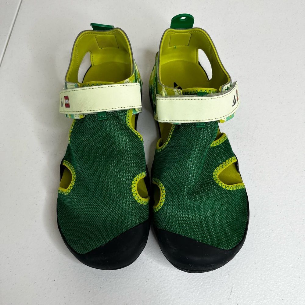 Adidas X Lego Terrex Captain Toey Core Green Glow Sandals Kids 6 Hiking Water - Picture 3 of 14